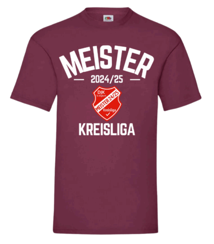Special Shirt - Aufstieg 2025 - DJK St. Ingbert - Bourdeaux Rot